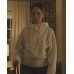 You Season 3 Love Quinn White Funnel Neck Hoodie